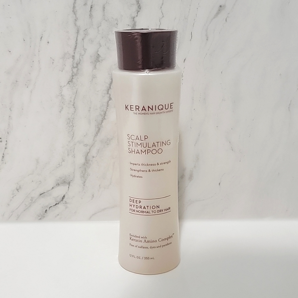 Keranique Deep Hydration Scalp Stimulating Shampoo, larger 12oz size